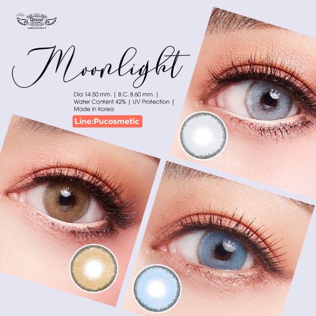 🍰Bigeyes Moonlight Gray🍰 สายตา-0.50,-3.00(Dream color1)