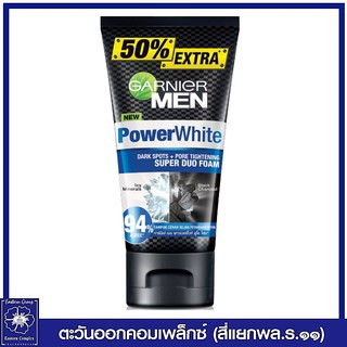 *GARNIER MEN การ์นิเย่ เมน พาวเวอร์ไวท์ ซุปเปอร์ดูโอ โฟมสำหรับผู้้ชาย 150 มล.2627