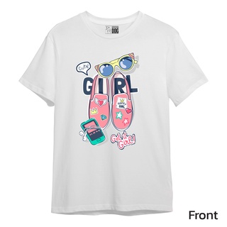 Barking Dog  เสื้อยืดแขนสั้น Gildan Premium Woman สกรีน DTG ลาย Girl Shoe