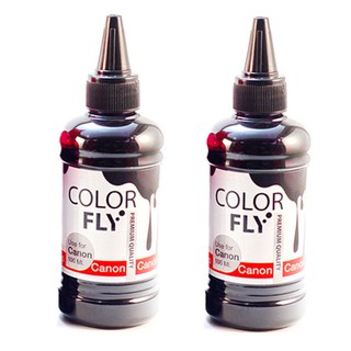 ColorFly หมึกเติม canon เกรดA สีดำ 100ml. * 2ขวด(black)