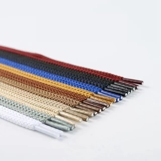 เชือกผูกรองเท้าผ้าใบ ทรงกลม ยาว 80 ซม. 100 ซม. 120 ซม. 140/160/14 สี 1 คู่