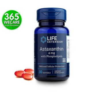 Life Extension Astaxanthin 4mg. 30แคปซูล 365wecare