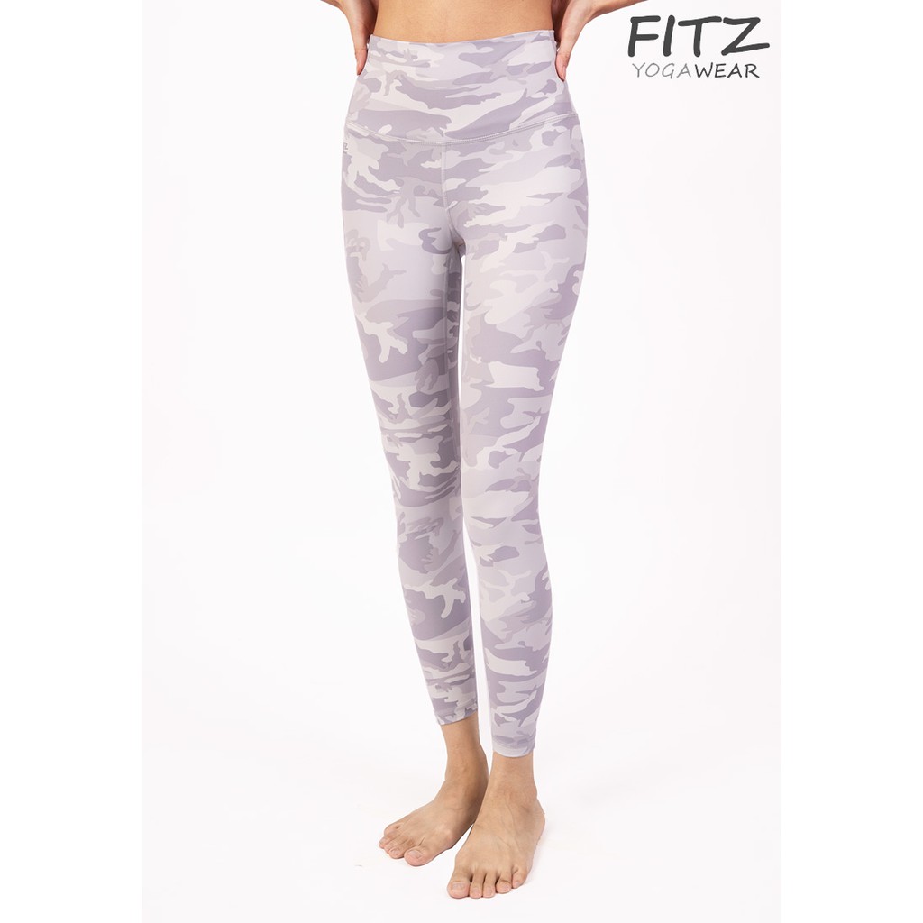 กางเกงโยคะ Fitz High Waist 7/8 Legging - Diane - Grey Army #0