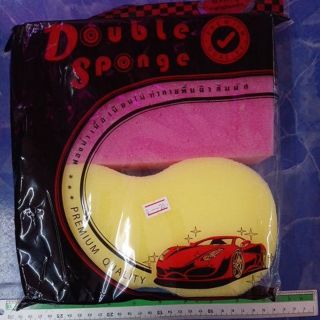 ฟองน้ำ Sponge Car ล้างรถ (2ชิ้น/แพค)​ ใหญ่​