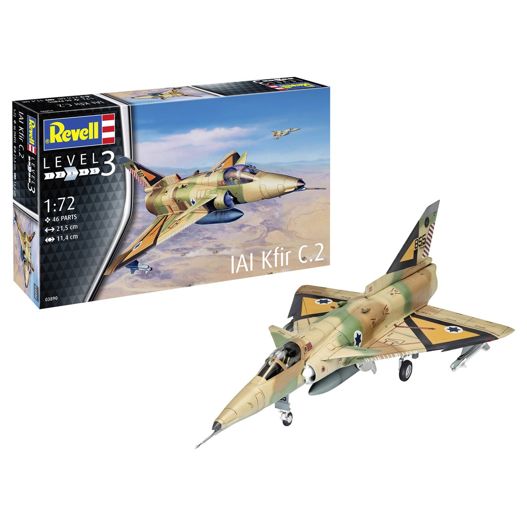 REVELL SCALE KIT 1/72 IAI Kfir C.2 (พลาสติกโมเดล)