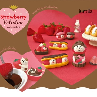 Jumila โมเดลการ์ตูนแมวเรซิ่นสําหรับตกแต่งปาร์ตี้วันเกิด