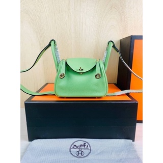 Hermes Lindy mini 19 Grade vipรายละเอียดการตัดเย็บเทียบแท้💚💚