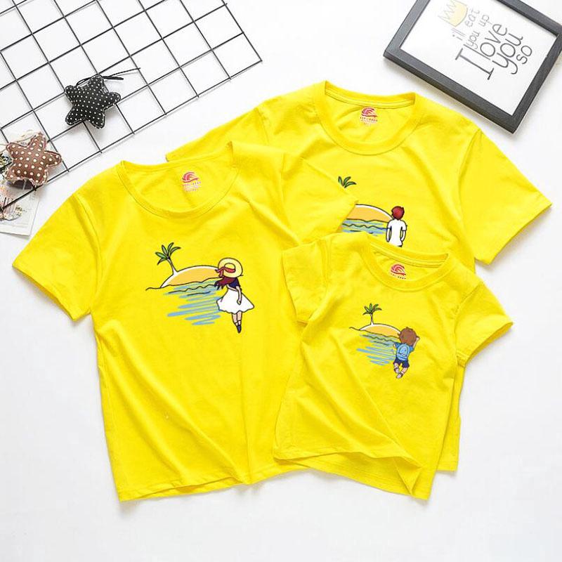 เสื้อยืดพิมพ์ลายสำหรับแม่และเด็ก