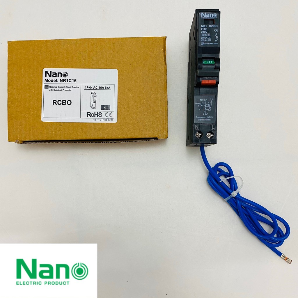 เซอร์กิตเบรกเกอร์กันดูด NANO แบบปลั๊กออน (Plug On) 1P 16-32A