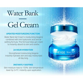 LANEIGE Water Bank Moisture Cream 10ml.กระปุก