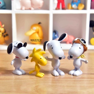 ✨พร้อมส่ง✨ของแท้ โมเดลฟิกเกอร์ รูปการ์ตูน Snoopy Little Yellow Bird Confused Guest น่ารัก ของเล่นสําหรับเด็ก