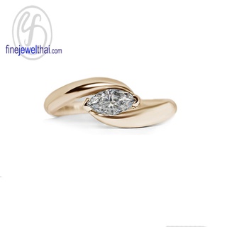 Finejewelthai-แหวนเพชร-แหวนเงิน-เพชรสังเคราะห์-เงินแท้925-Diamond-CZ-Silver-Ring-R1158cz-g/ pg