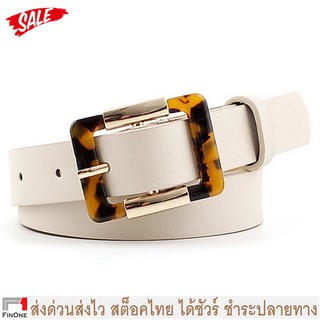 Fin 1 เข็มขัด เข็มขัดผู้หญิง เข็มขัดแฟชั่น Womens Fashion Working Belt รุ่น 2884