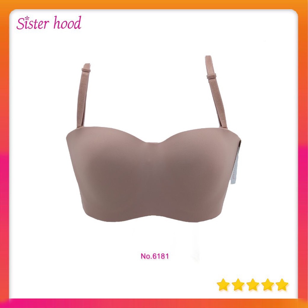 เสื้อในทรงเกาะอก ทรงเต้าใหญ่ คัพ D Sisterhood 6181 size 36-50