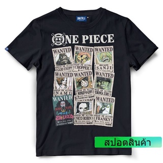 เสื้อยืดวันพีช One piece- Wanted (สีดำ - สีกรม)