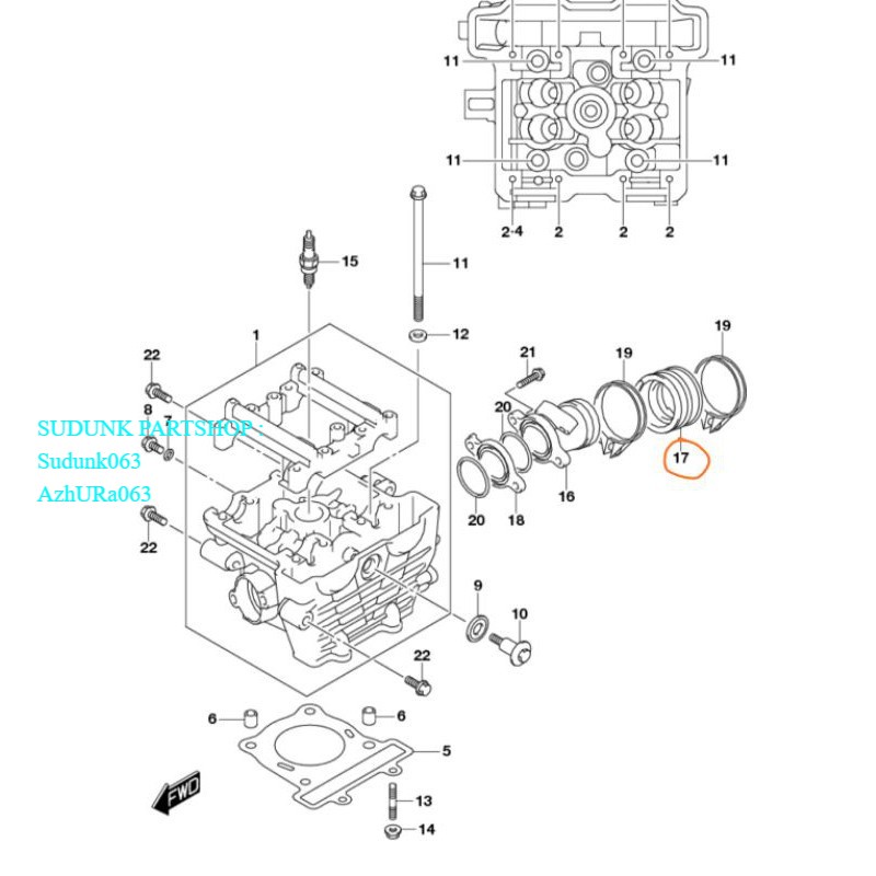 ท่อยางไอดี TB คันเร่ง FUFi Fu ฉีด raider fi150 belang fi150 gsx r150 gsx s150 bandit original sgp