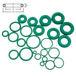 วงแหวนยางฟลูออรีนสีเขียว Fkm O-Ring Cs 3 มม. Od 34-57 มม. 10 ชิ้น