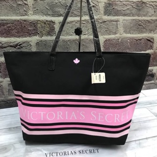 💕 VICTORIAS  SECRET CANVAS LARGE TOTE BAG กระเป๋าถือทรงtote ใบใหญ่ 💕🍭