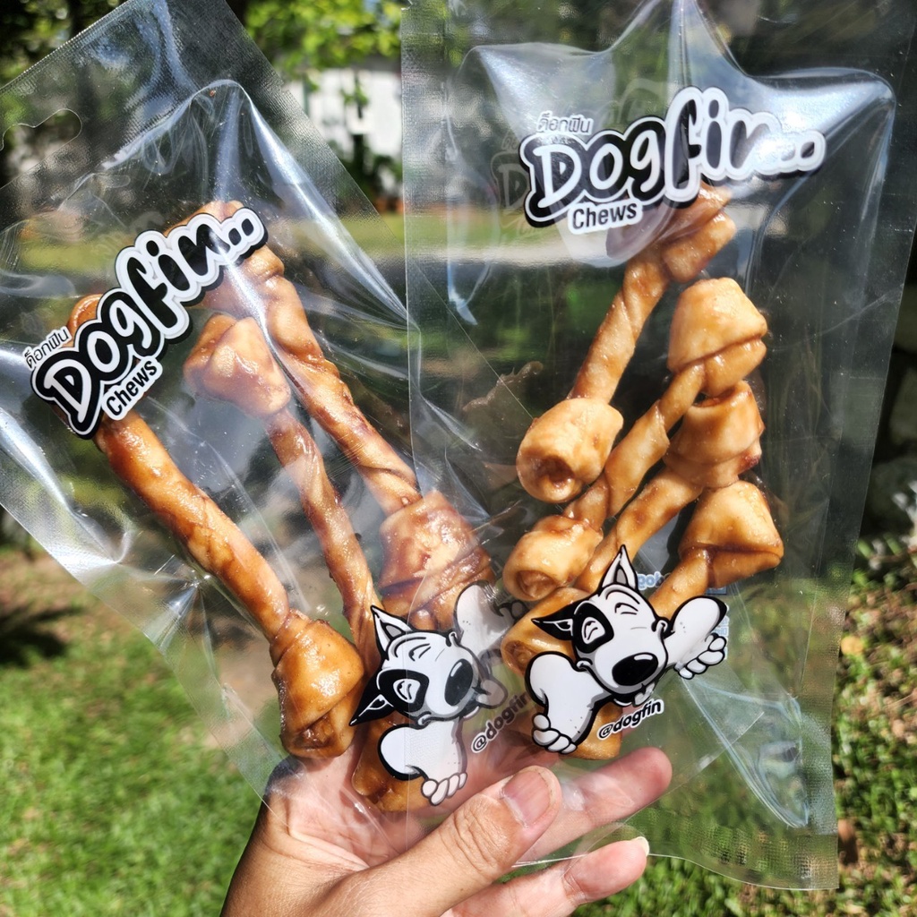 Dogfin (ด็อกฟิน) หนังผูกเคลือบเวเฟอร์รสตับ และ รสไก่ สำหรับสุนัขทุกสายพันธุ์