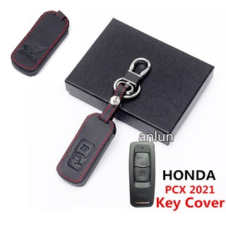 【Ready stock】เคสหนังกุญแจรถยนต์สําหรับสําหรับHonda Pcx160Honda Pcx - 160 Pcx 2021  2 ปุ่ม