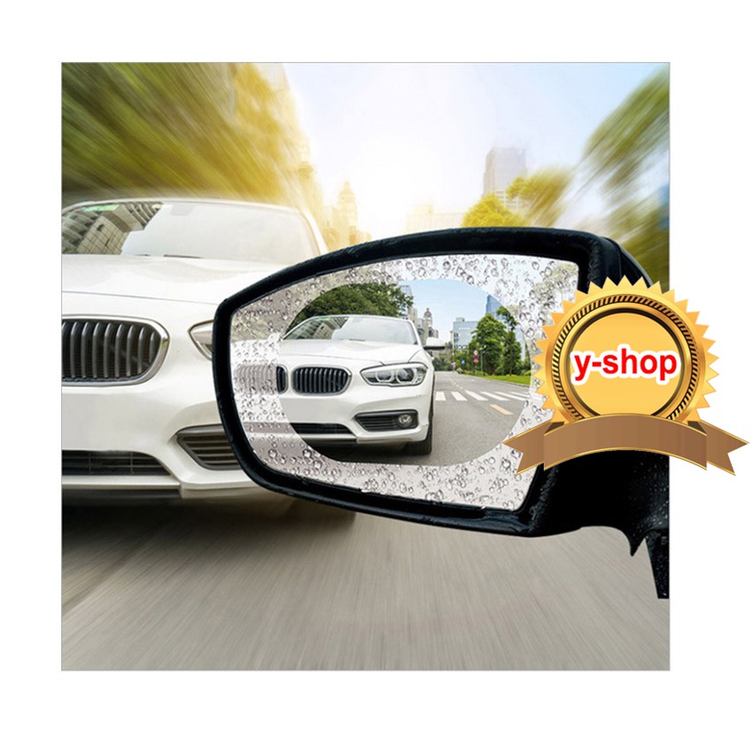 car Waterproof membrane ฟิล์มติดกระจกรถกันฝน ติดกระจกมองข้าง 100x150mm 2pcs
