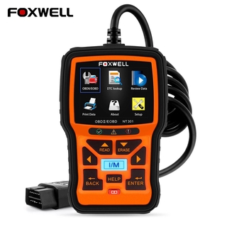 Foxwell NT301 OBD2 เครื่องสแกนเนอร์เครื่องอ่านรหัส Auto Car Diagnostic Tool ตรวจสอบเครื่องยนต์เครื่องวิเคราะห์อ่าน Clear ETC ODB 2 Automotivo Scanner