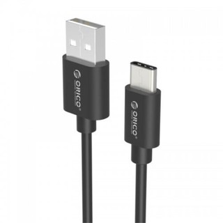 Orico USB 2.0 Type A to Type C Powerful Charging Data Cable Length 1.0 m Black (ECU-10)