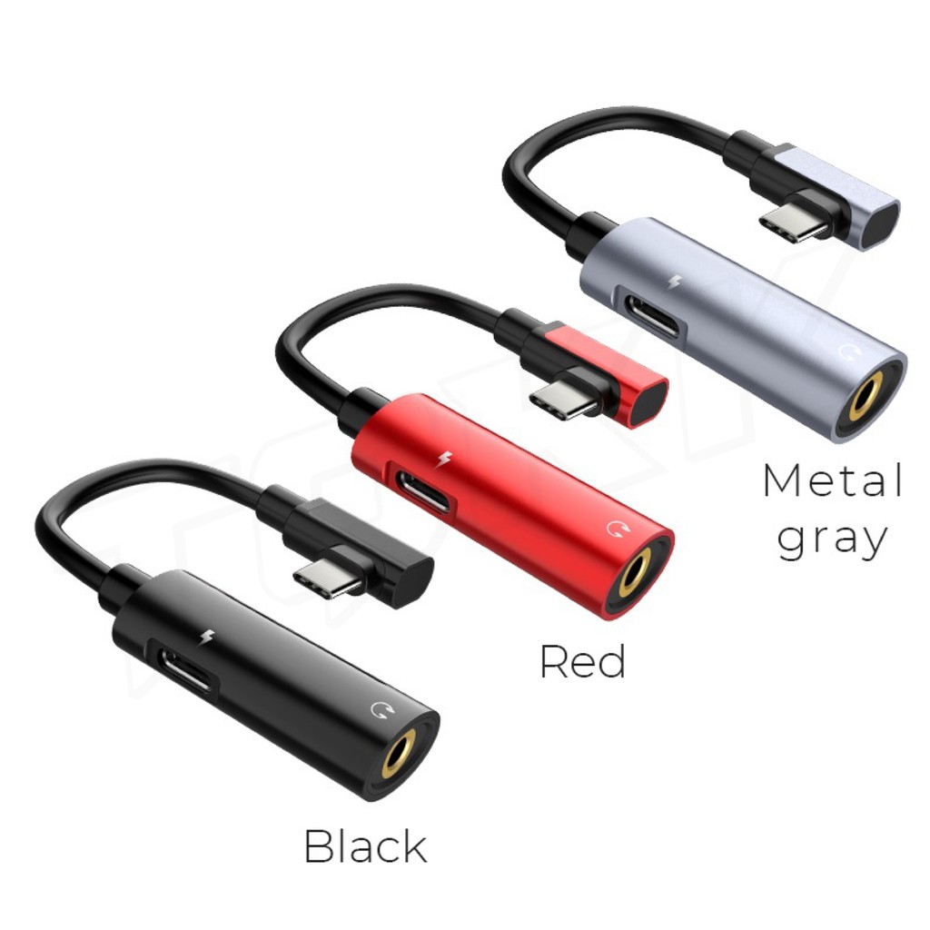 HOCO LS19 ตัวแปลง 2 in 1 Type-C USB Audio Converter Phone แปลงชาร์จและต่อหูฟังได้พร้อมกัน #6