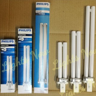 PHILIPS หลอดไฟ PL-S ขนาด 7W 9W 11W  (หลอดแท่งเสียบ)