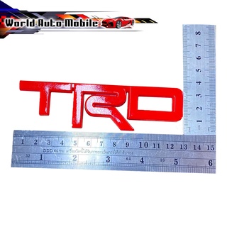 โลโก้ TRD แดง RED LOGO TRD Size: สูง 3.5 CM (วัดจากตัว R) แดง 1ชิ้น 2-4ประตู มีบริการเก็บเงินปลายทาง