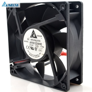 Original for delta AFB1224HE 24V 0.36A 12cm 12038 large air frequency converter cooling fan 148.34CFM 3500RPM