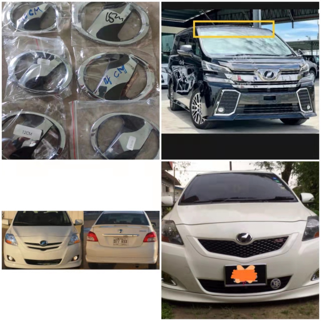 โลโก้ Belta สําหรับ Toyota Alphard Vellfire Estima Wish Vios VELOZ Altis Camry Avanza Yaris