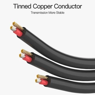 Vention Hifi Sound Quality 3RCA to 3RCA สายเคเบิลเสียงและวิดีโอ AV Cable Compatible with Box Speaker DVD Player