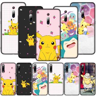 xiaomi redmi note 7 5 pro 5 a 7a เคสโทรศัพท์มือถือสีดําลาย pokemon pikachu