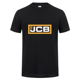 เสื้อยืดแขนสั้น พิมพ์ลายรถขุด JCB สําหรับผู้ชายS-5XL