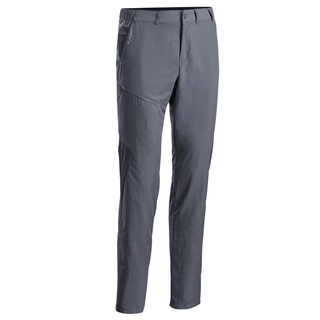 กางเกงขายาวผู้ชายสำหรับใส่เดินป่าบนภูเขารุ่น MH100 QUECHUA MENS WALKING TROUSERS - GREY