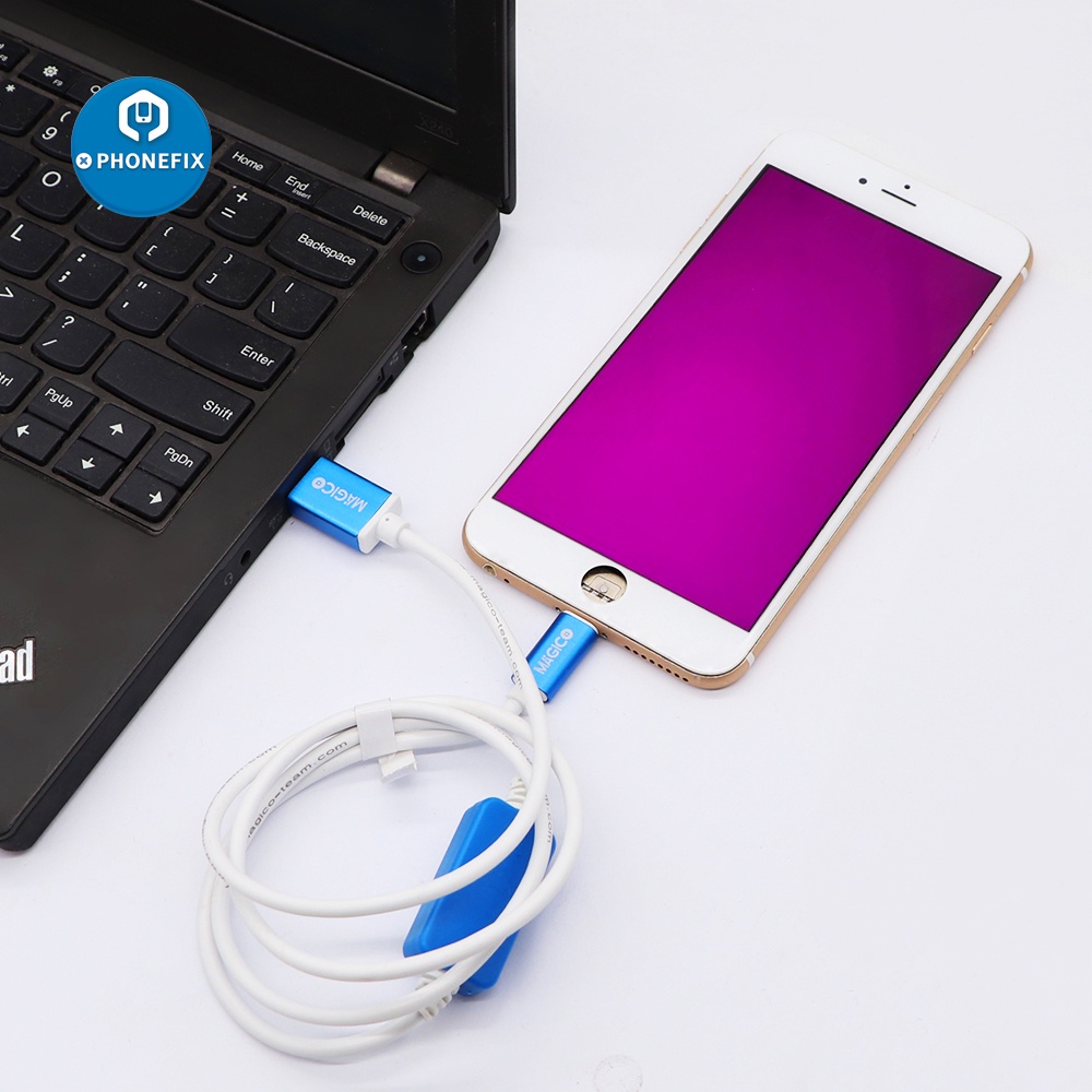 Magico OEM DCSD สายเคเบิล USB DCSD สีม่วง สําหรับโทรศัพท์ i-Phone Enter Serial Port Exploit 7 7P 8 8