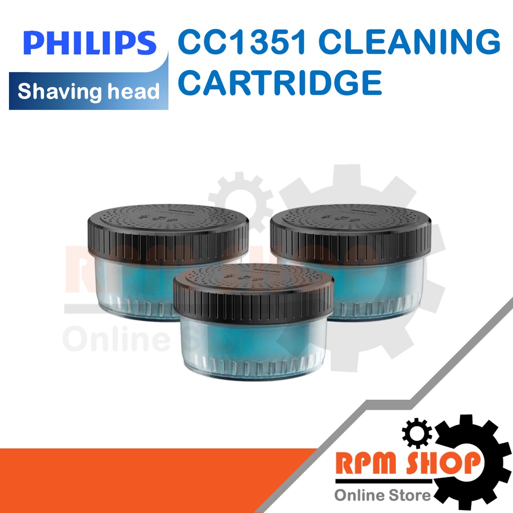 CC1351 CLEANING CARTRIDGE 3PACK  น้ำยาตลับทำความสะอาดใบมีดโกน สำหรับ PHILIPS รุ่น S7783 (88000135171