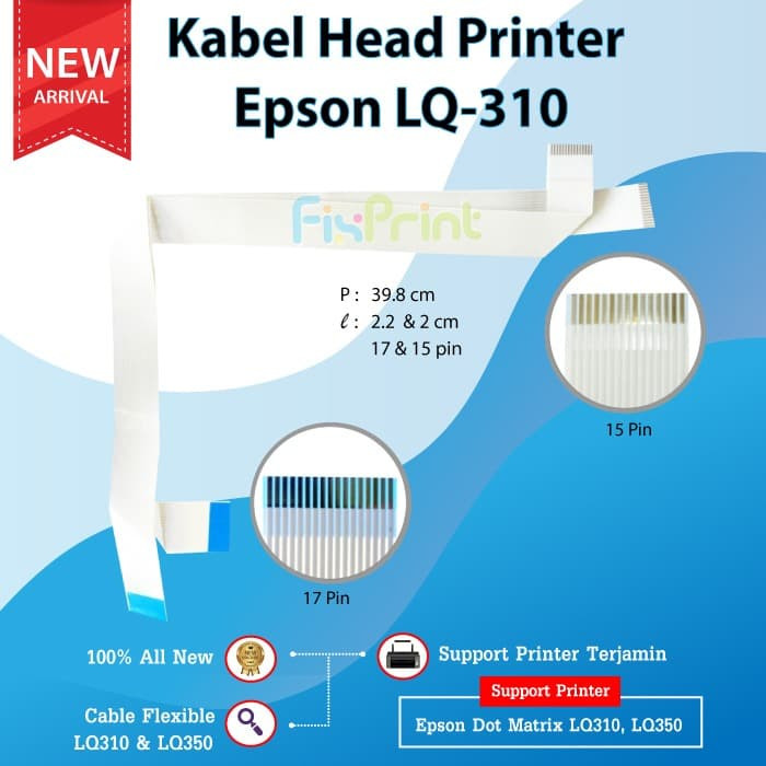 Epson LQ310 LQ350 ยืดหยุ่นสายเครื่องพิมพ์หัวสาย LQ-310 LQ 350 FPTS634