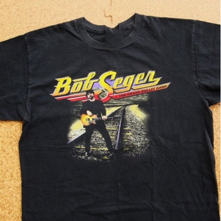 เสื้อเบลาส์ - 90sBobSegerเงินBulletวงเสื้อยืดร็อคแอนด์โรลไม่เคยลืมคอนเสิร์ต