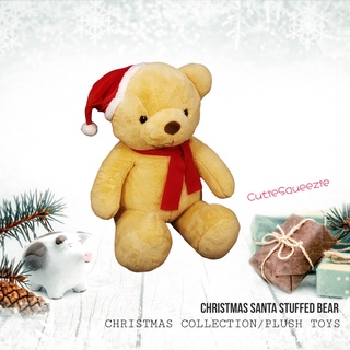 ตุ๊กตาคริสต์มาส หมี ซานต้า หมีใส่หมวกซานต้า Stuffed Bear (Santa  Angola) ขนาด 30" (นิ้ว)