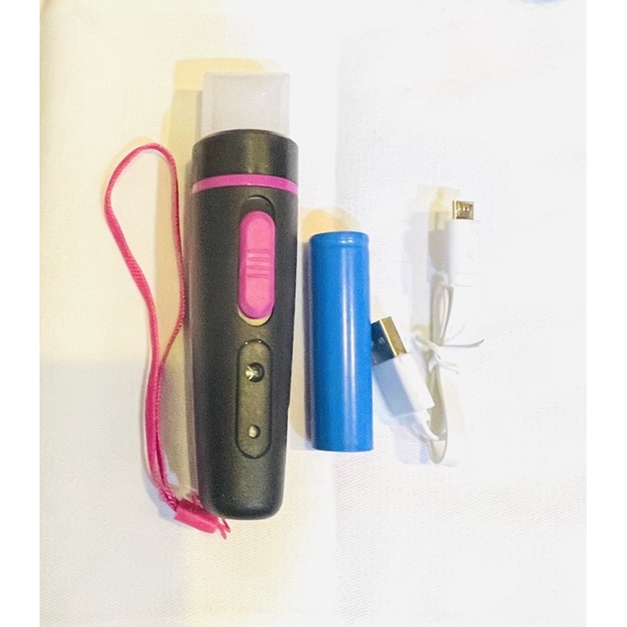 ไฟฉายLED JZ-109 100w พร้อมถ่านชาร์จสายชาร์จUSB คละสี