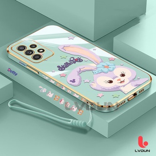 เคส Samsung A13 A32 A52 A52S A12 A32 5G A22 M22 M32 M12 A23 A33 A53 StellaLou Case with Lanyard Soft Case Silicone Electroplated Soft Case TZ1