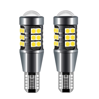 2ชิ้น T15 W16W WY16W Super Bright 1600LM หลอดไฟ LED Canbus ไม่มีข้อผิดพลาดรถสำรองสำรองแสงอัตโนมัติหางเบรคโคมไฟสีแดงสีขาวสีเหลือง