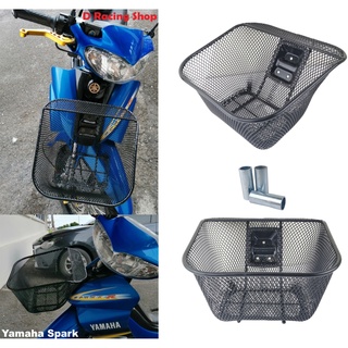 ตะกร้าหน้ารถ yamaha spark nano , rx ,z ,r ตะกร้าสีดำ โปรฯลดจัดหนัก