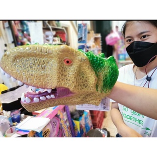 🦖🦕หัวไดโนสวมมือยาง หัวใหญ่ มีเสียงมีไฟ   งานสวย คละแบบ🦖🦕