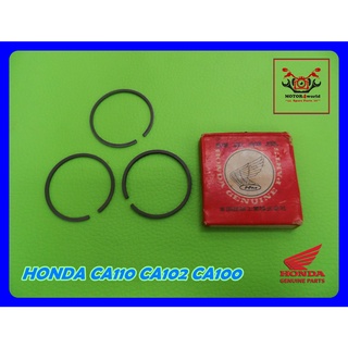 HONDA CA110 CA102 CA100 PISTON RING SET "GENUINE PARTS" // แหวนลูกสูบ ของแท้ รับประกันคุณภาพ