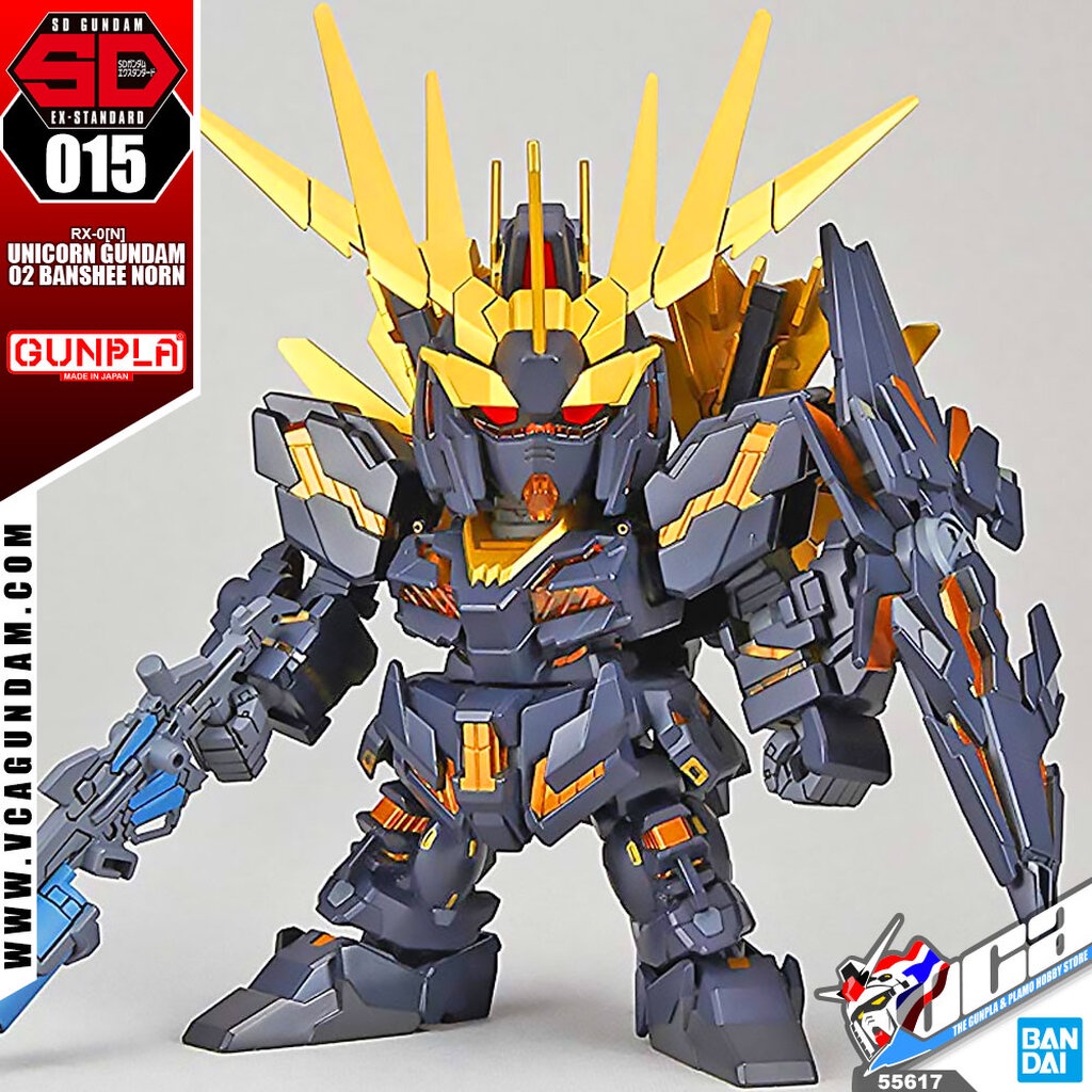 BANDAI GUNPLA SD EX-STANDARD SDEX UNICORN GUNDAM 02 BANSHEE NORN ประกอบ หุ่นยนต์ โมเดล กันดั้ม กันพลา ของเล่น