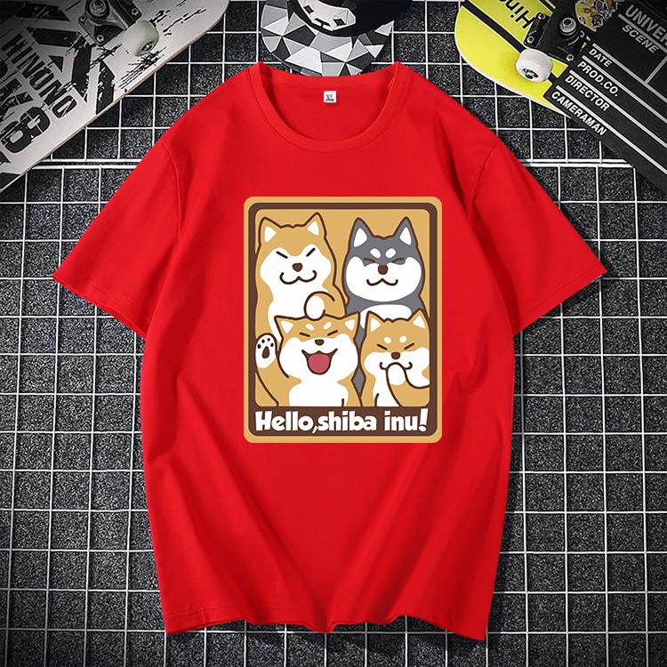 D180 เสื้อยืดแขนสั้ง สำหรับชายและหญิง ลายสวยแฟชั่งนานาชาติร์**ปลีก-ส่ง