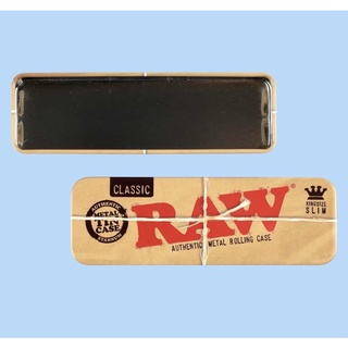 Raw Rol caddy case กล่องเหล็ก- บรรจุขนาดกระดาษkingsize ได้ 6ชิ้น